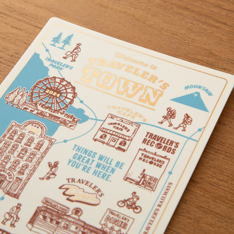 Schreibunterlage aus Kunststoff | Traveler's Notebook 2024 | Regular Size | Made in Japan