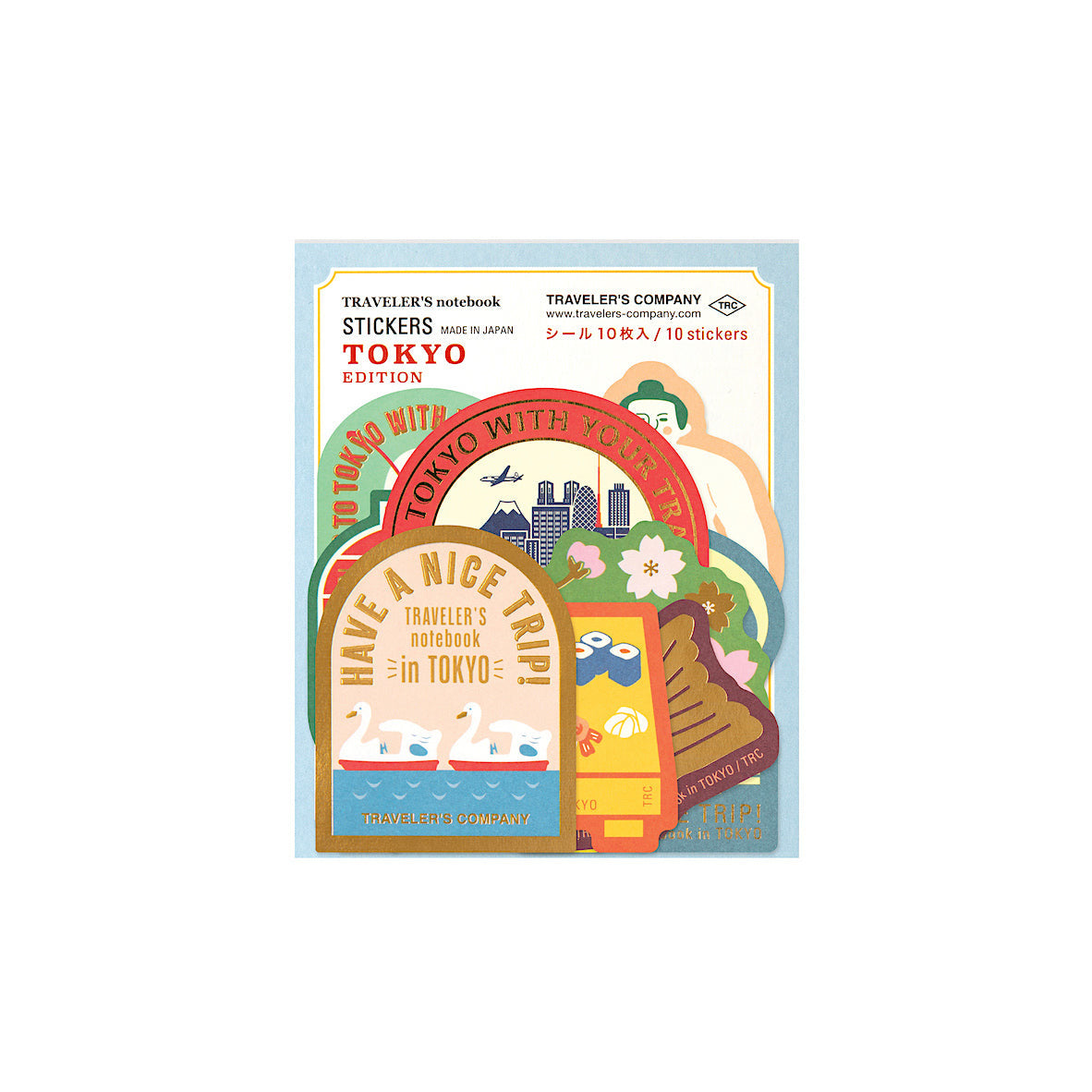 Sticker-Set Tokyo Limited Edition | TRAVELER'S COMPANY | Made in Japan