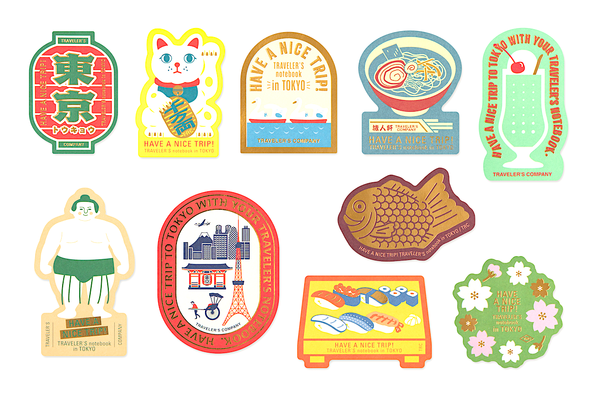 Sticker-Set Tokyo Limited Edition | TRAVELER'S COMPANY | Made in Japan