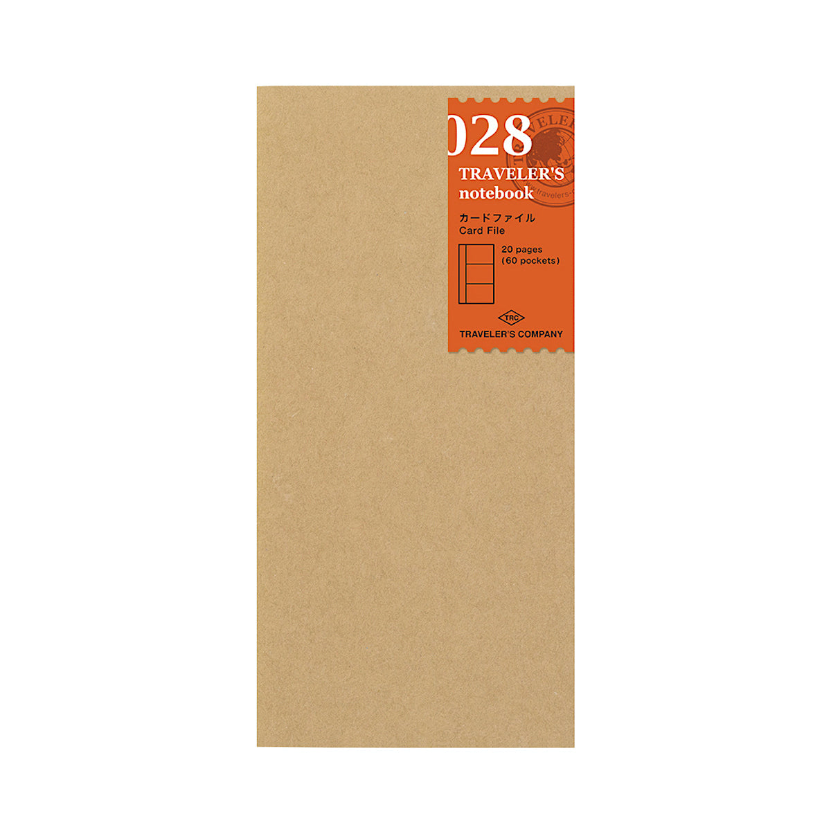 TRAVELER’S notebook Refill 028 – Kartenhülle mit 60 Taschen | Made in Japan