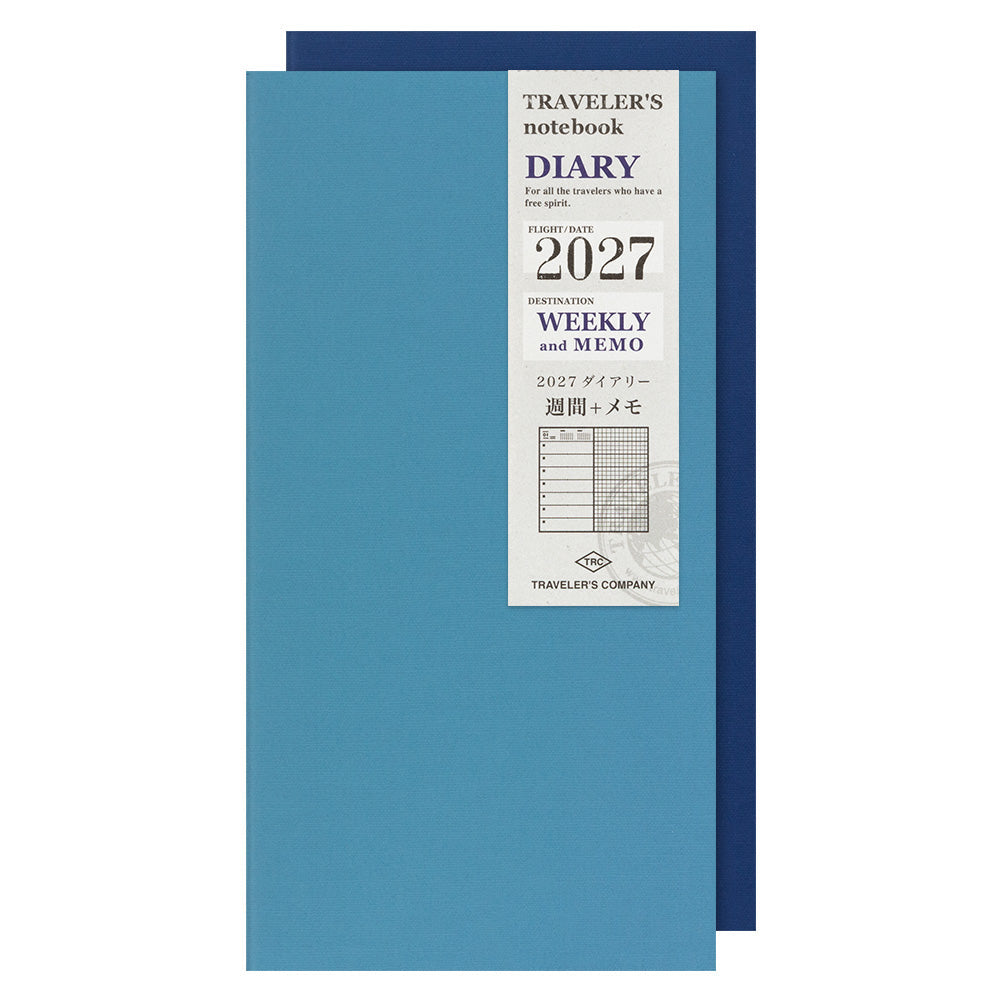 Traveler’s Notebook Agenda 2027 Weekly + Memo | Regular Size | Pre-Order
