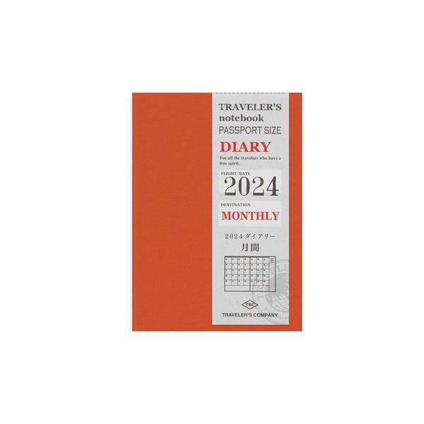 Agenda 2024 Monatsplaner Passport size | TRAVELER'S COMPANY | Made in Japan