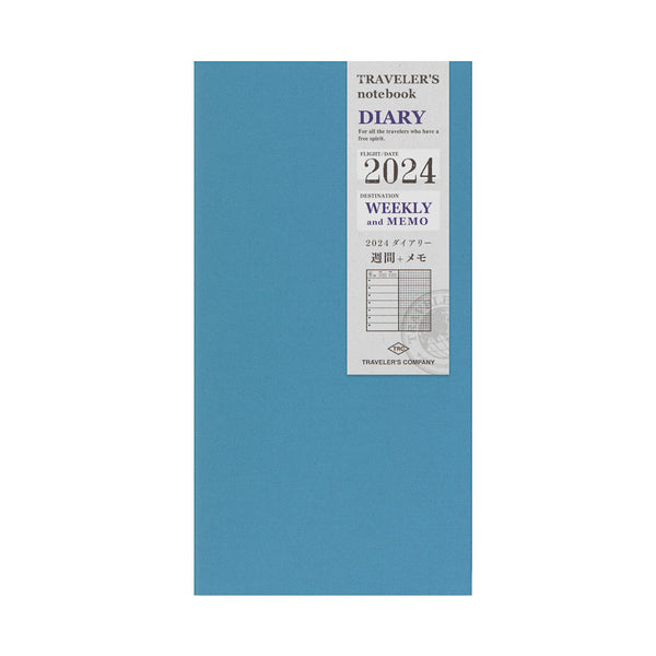 Agenda 2024 mit  horizontalem Wochenplaner Regular size | TRAVELER'S COMPANY | Made in Japan