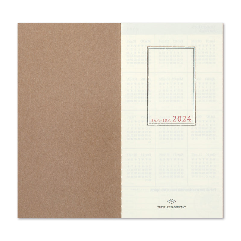 Agenda 2024 mit horizontalem Wochenplaner Regular size | TRAVELER'S COMPANY | Made in Japan