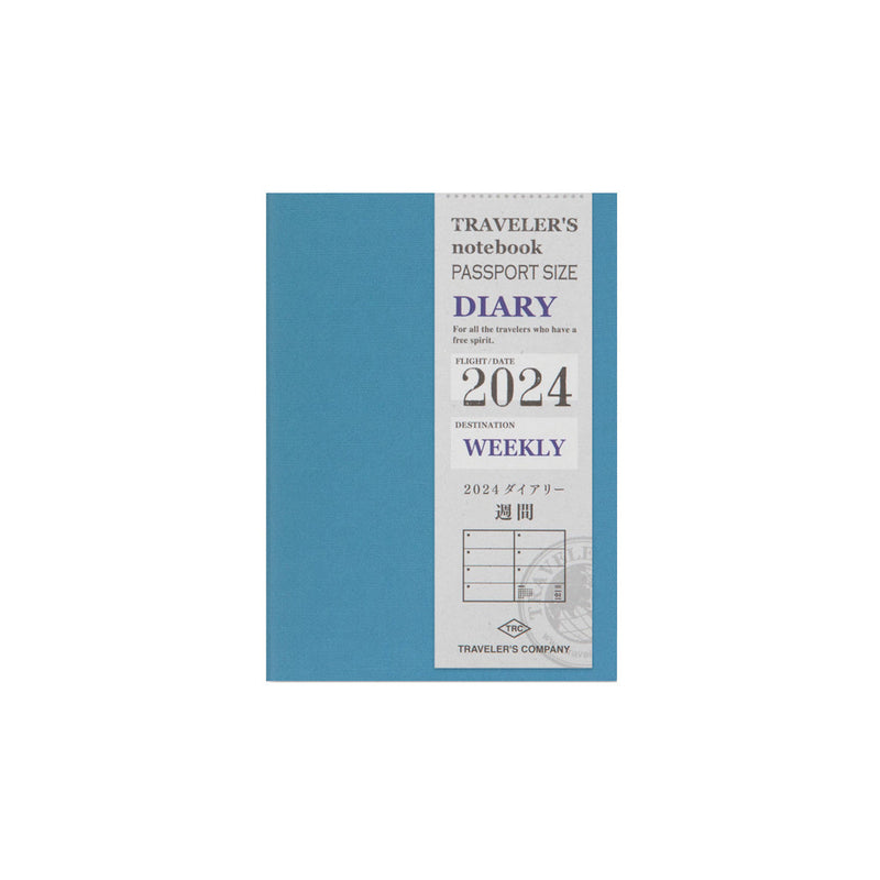 Agenda 2024 mit Wochenplaner Passport size | TRAVELER'S COMPANY | Made in Japan