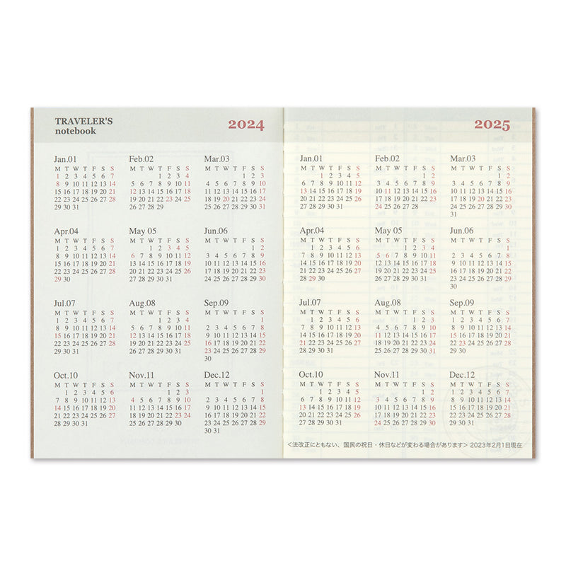 Agenda 2024 | Wochenplaner horizontal | Passport size