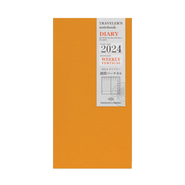 Agenda 2024 Wochenplaner vertikal | Regular size | TRAVELER'S COMPANY | Made in Japan
