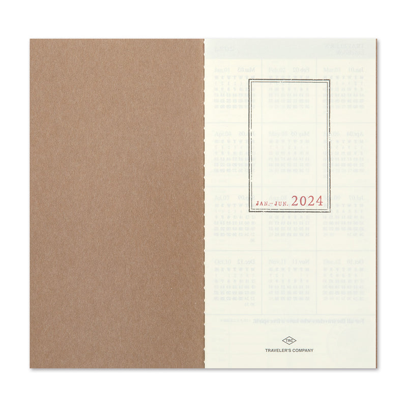 Agenda 2024 Wochenplaner vertikal | Regular size | TRAVELER'S COMPANY | Made in Japan