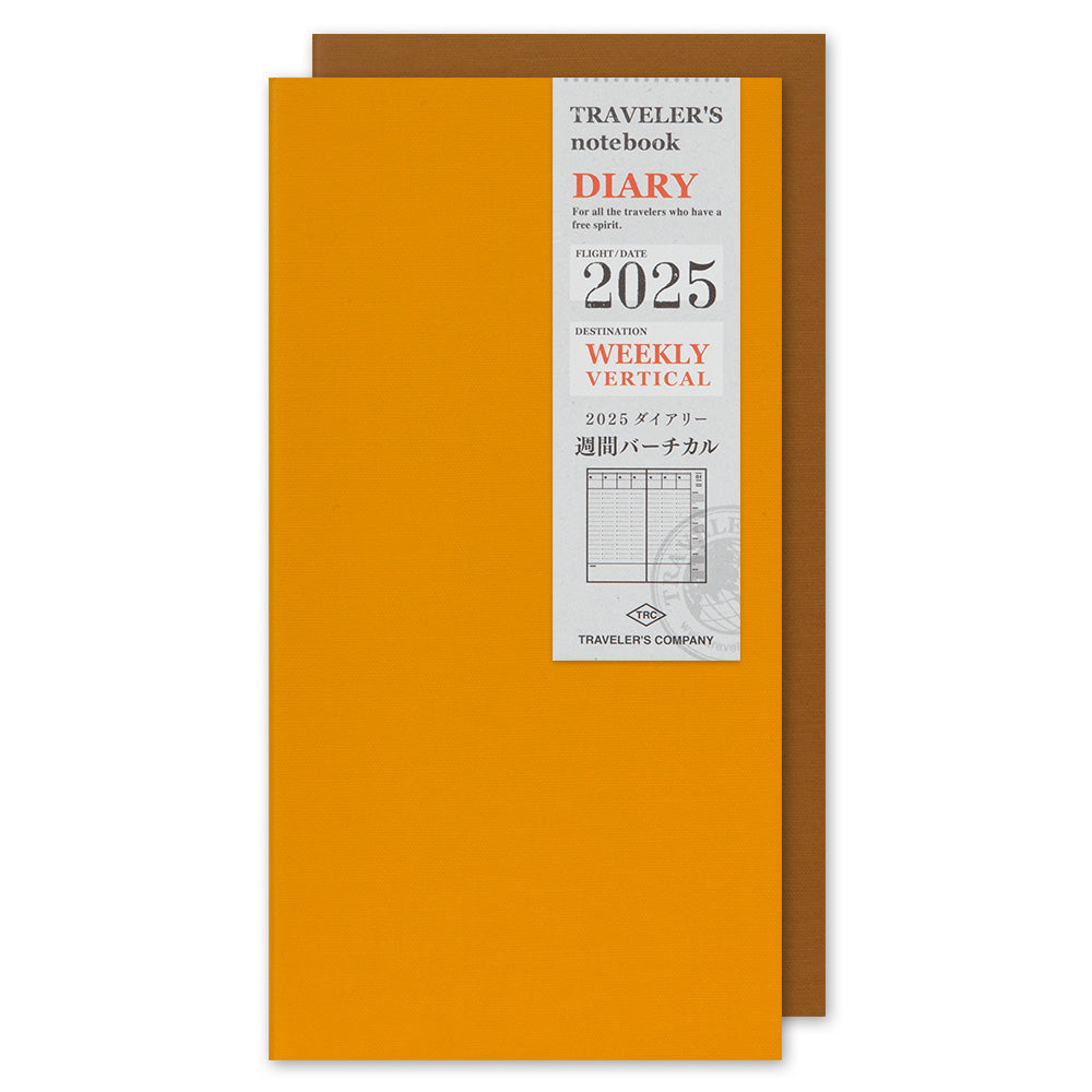 Agenda 2025 Wochenplaner vertikal | Regular size | TRAVELER'S COMPANY | Made in Japan