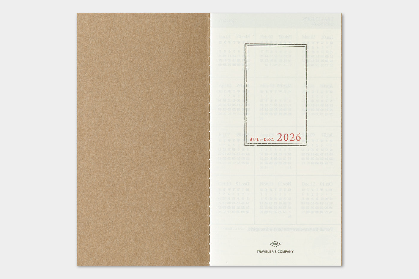 Agenda 2026 Wochenplaner vertikal | Regular size | TRAVELER'S COMPANY | Made in Japan