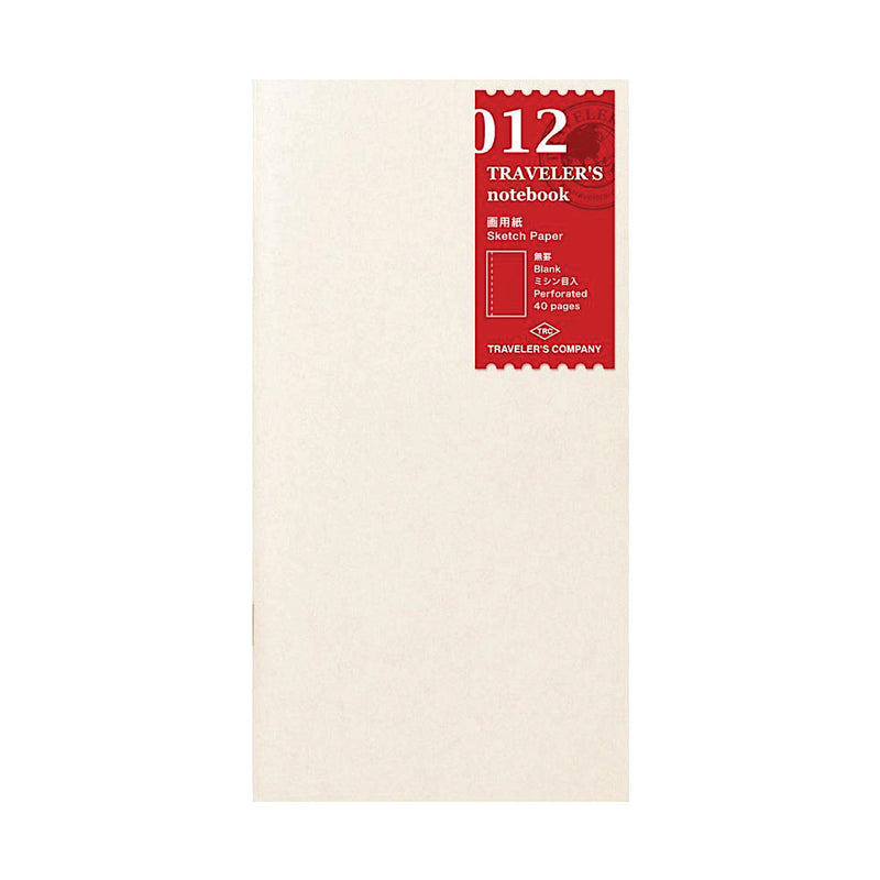 Notizheft 012 mit Skizzenpapier Regular Size | TRAVELER'S COMPANY Made in Japan