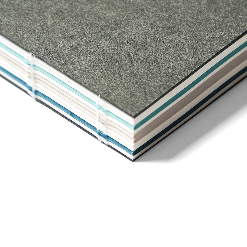 Notizbuch Caprice melange gray | Trolls Paper | Handmade in Seoul Südkorea