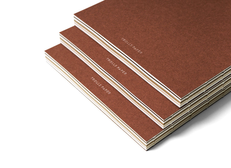 Notizbuch Caprice red Brick | Trolls Paper | Handmade in Seoul Südkorea