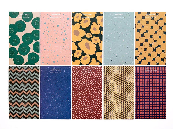 Stickers aus Papier | 10 Muster Designs | Trolls Paper Made in Seoul Korea