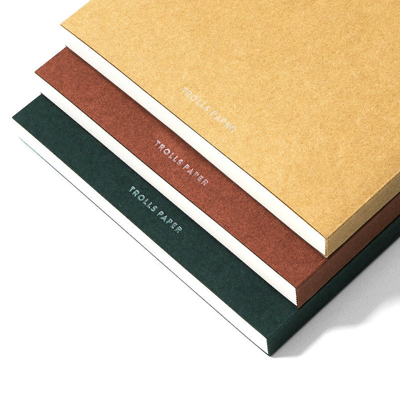Notiz- & Skizzenbuch dunkelgrün | Trools Paper | Made in Seoul Südkorea