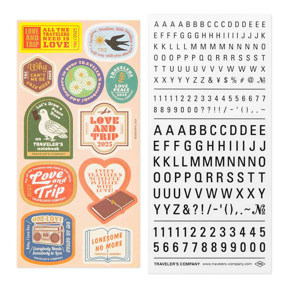 Sticker-Set für Agenda 2025 | TRAVELER'S COMPANY | Made in Japan