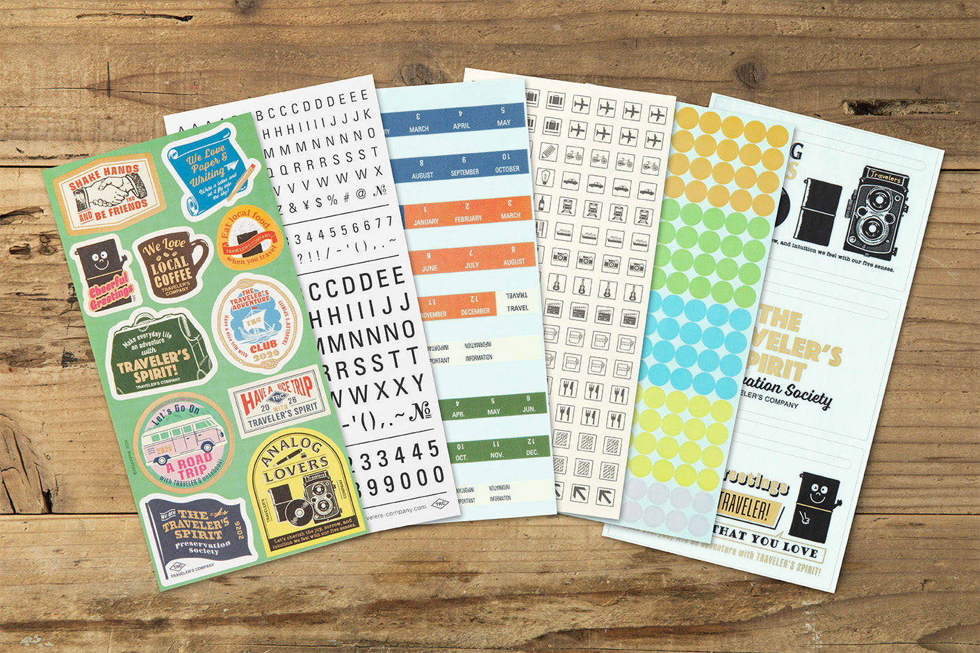 Sticker-Set für Agenda 2026 | TRAVELER'S COMPANY | Made in Japan