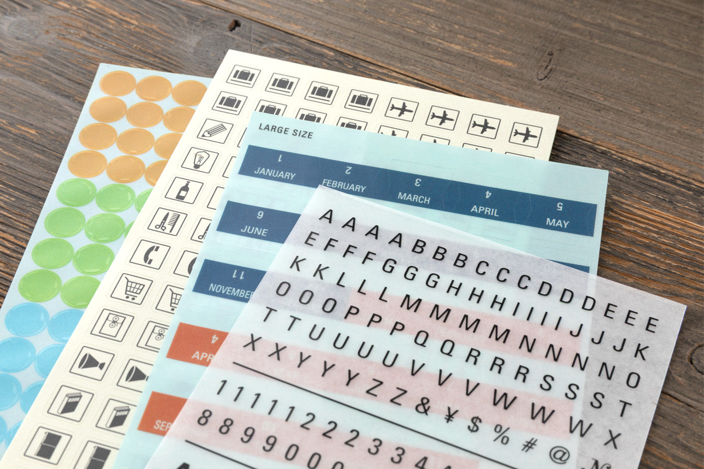 Sticker-Set für Agenda 2026 | TRAVELER'S COMPANY | Made in Japan