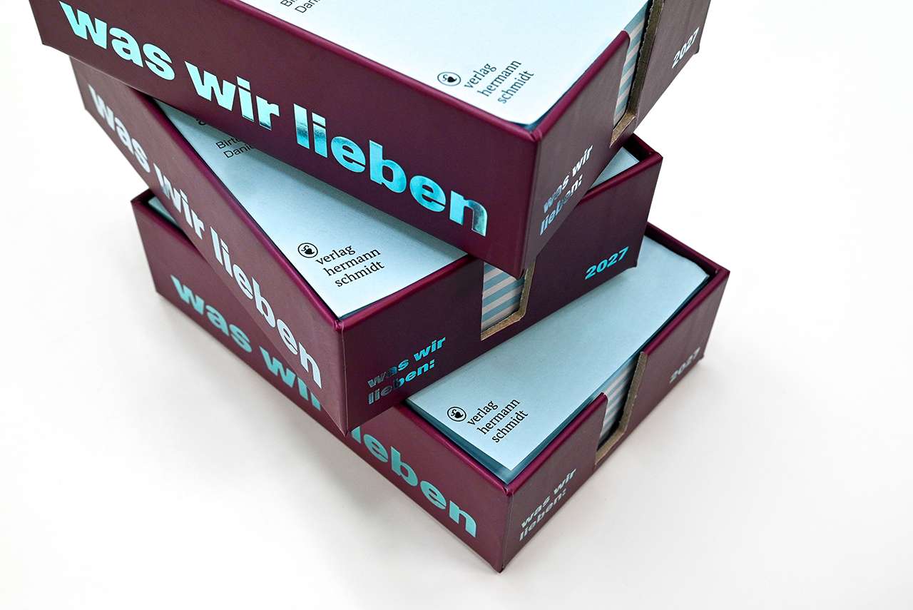 Was wir lieben 2027 – Tagesabreisskalender | Vorbestellung