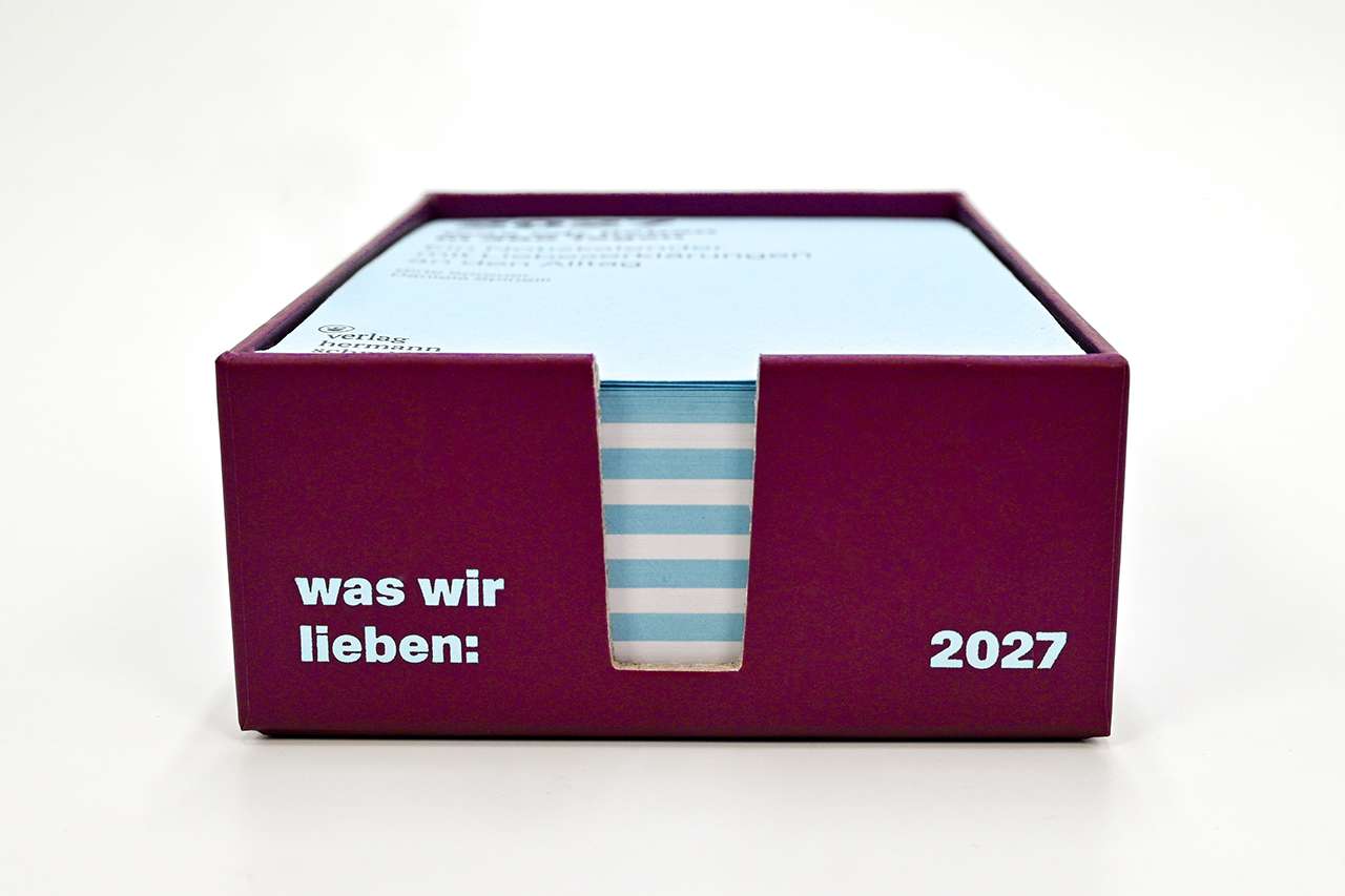 Was wir lieben 2027 – Tagesabreisskalender | Vorbestellung