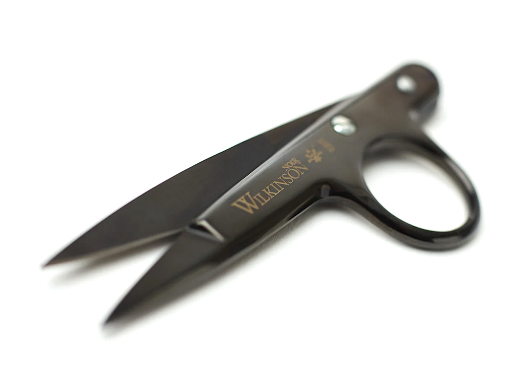 William Whiteley Threadclip Fadenschere 4.5" Schwarz aus Carbonstahl – handgefertigt in Sheffield
