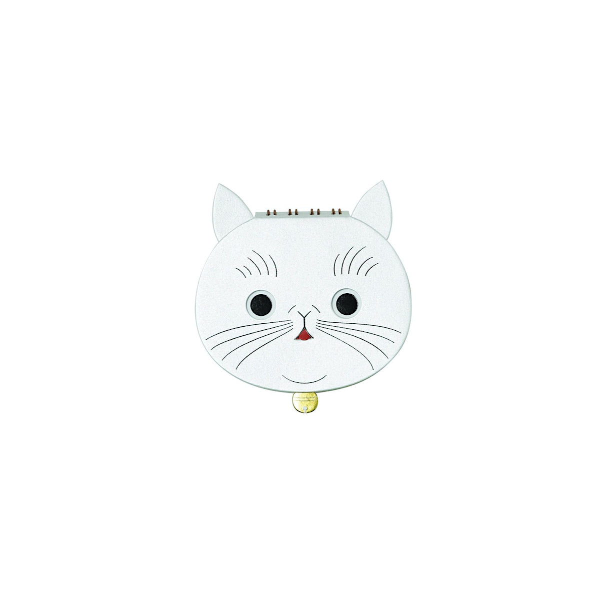 Cat Ring Memo Weiss – Japanisches Notizbuch mit Spielmechanik | Yamama