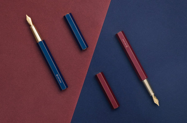 Füllfederhalter Classic Revolve rot lackiert aus Messing | YSTUDIO | Made in Taiwan