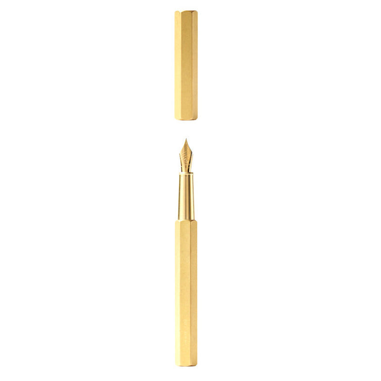  Füllfederhalter Classic aus Messing | Revolve Fountain Pen | Messing, Kupfer | YSTUDIO | Handmade in Taiwan