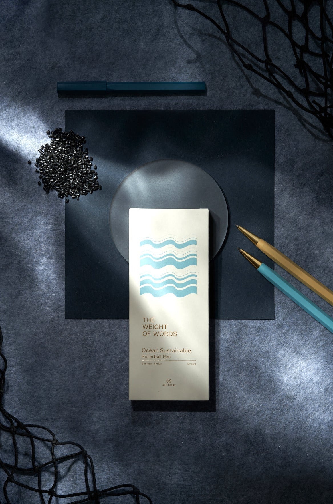 Kugelschreiber Glamour Evolve Sea indigo-Ocean Sustainable | YSTUDIO | Made in Taiwan