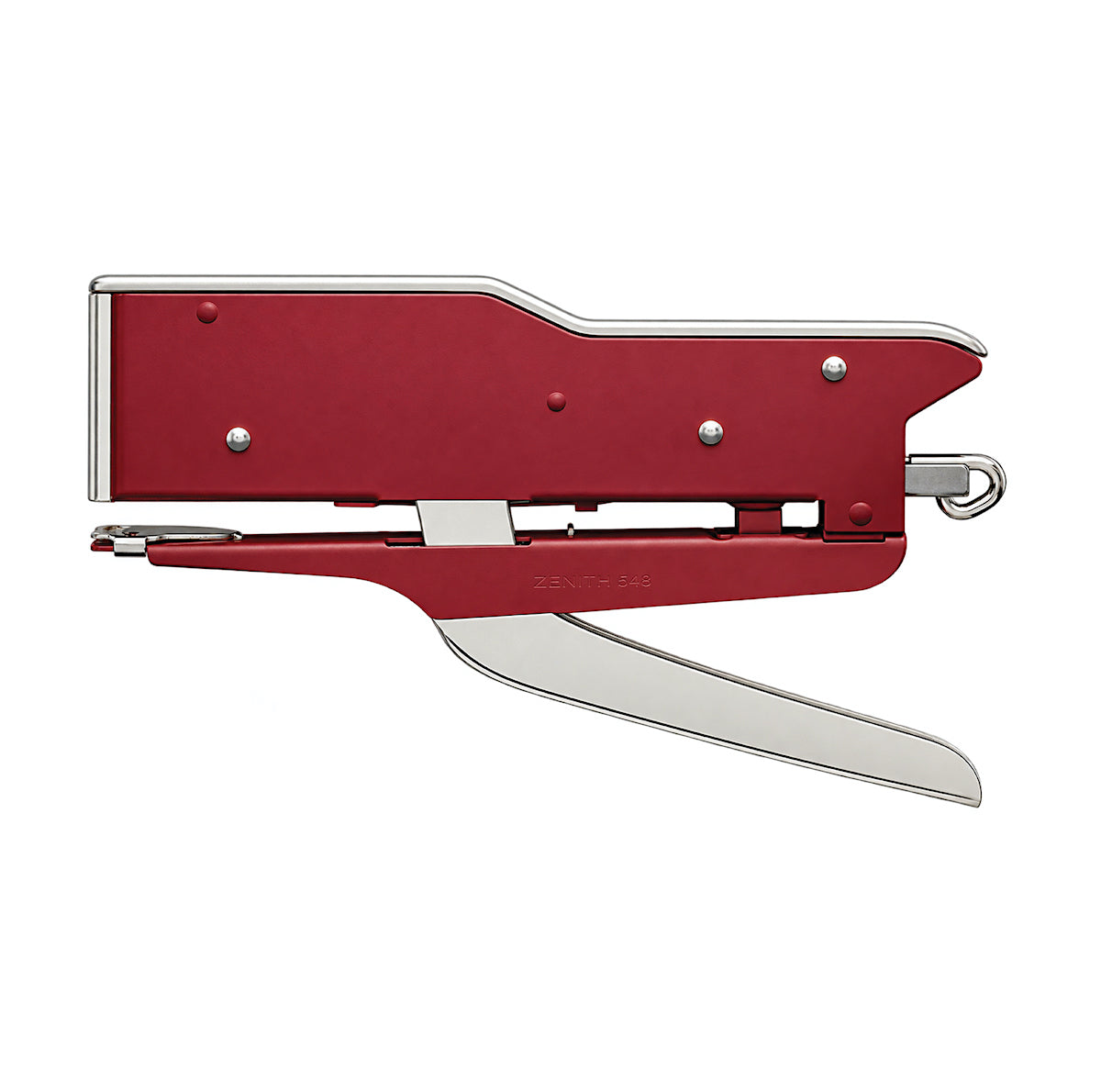 ZENITH 548 Handhefter in Burgundy Red aus Metall