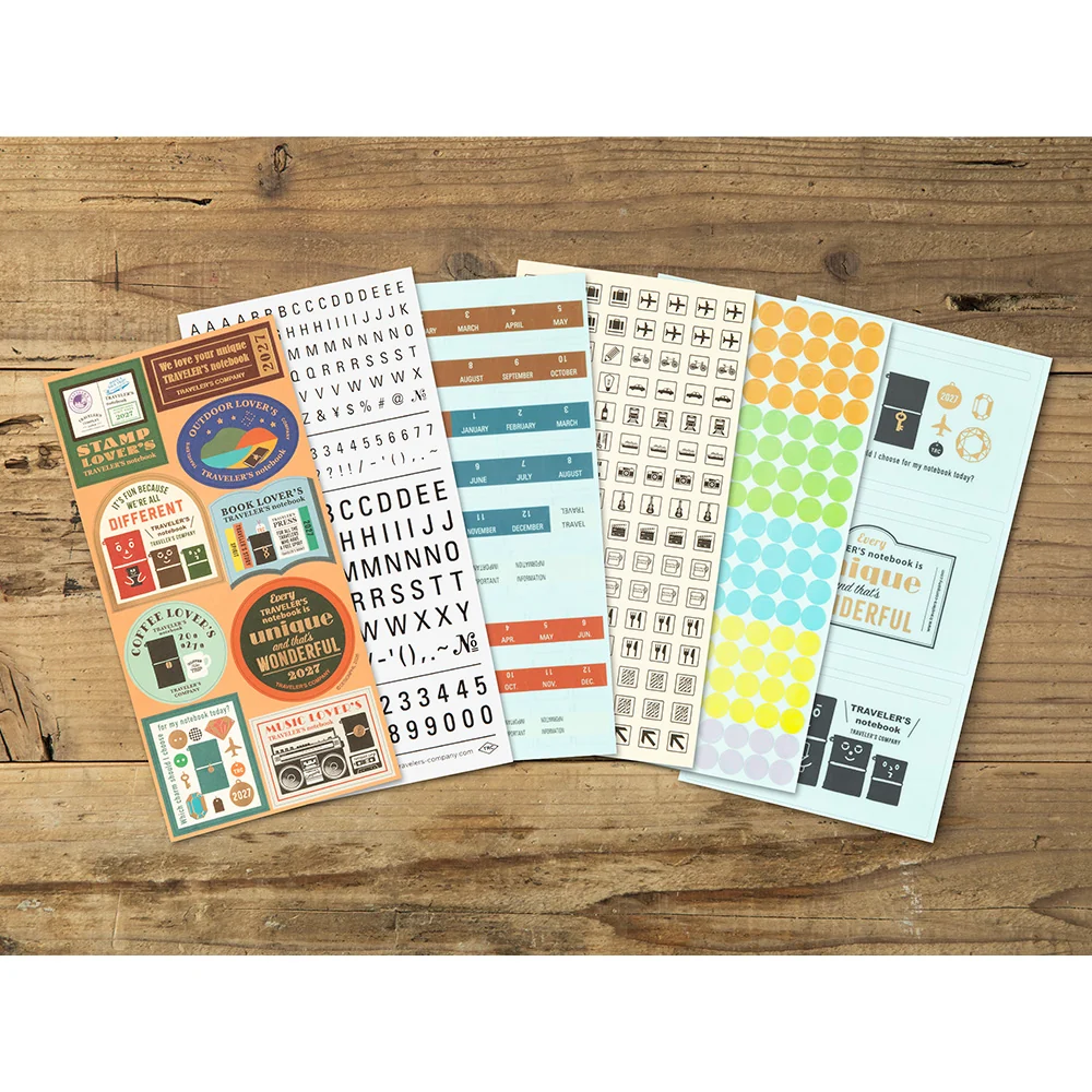 Traveler’s Company Sticker Set 2027 – limitierte Edition für Traveler’s Notebook