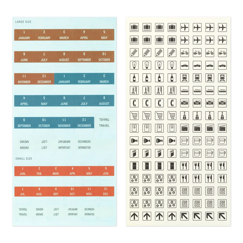 Traveler’s Company Sticker Set 2027 – limitierte Edition für Traveler’s Notebook