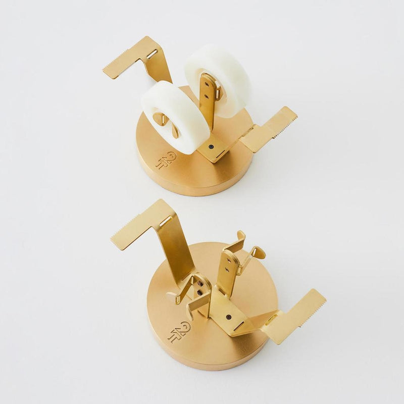 2THICKNESS-Double-Tape-Dispenser-Brass-Design-handcrafted-in-South-Korea