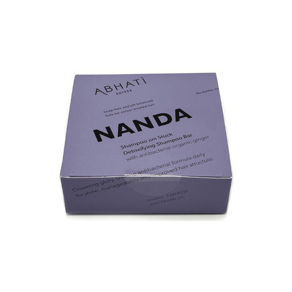 NANDA Detoxifying Shampoo Bar Abhati Suisse hairshampoo vegan no waste