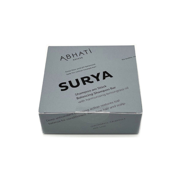 SURYA Balancing Shampoo Bar Abhati Suisse hair shampoo vegan no waste