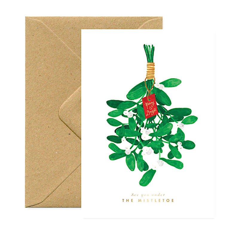 Grusskarte | See you under the Mistletoe