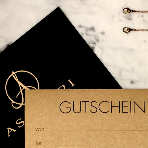 ASANDRI Geschenk Gutschein, Giftvoucher, support your local shops