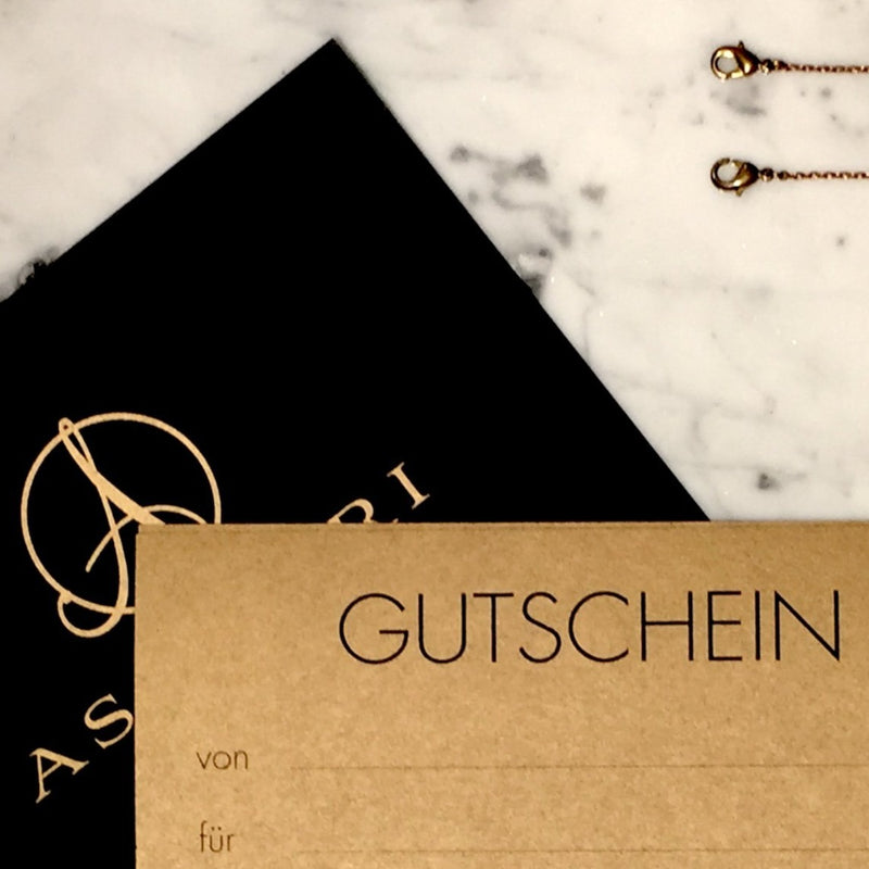 ASANDRI Geschenk Gutschein, Giftvoucher, support your local shops