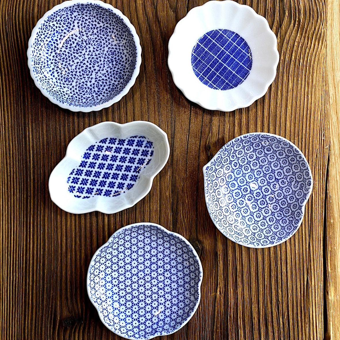 AZMAYA - Schälchen Ume aus Porzellan Blau | Designhandwerk aus Japan
