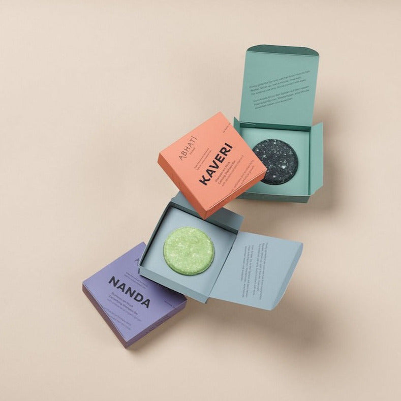 KAVERI Calming Shampoo Bar Abhati Suisse hair shampoo vegan no waste