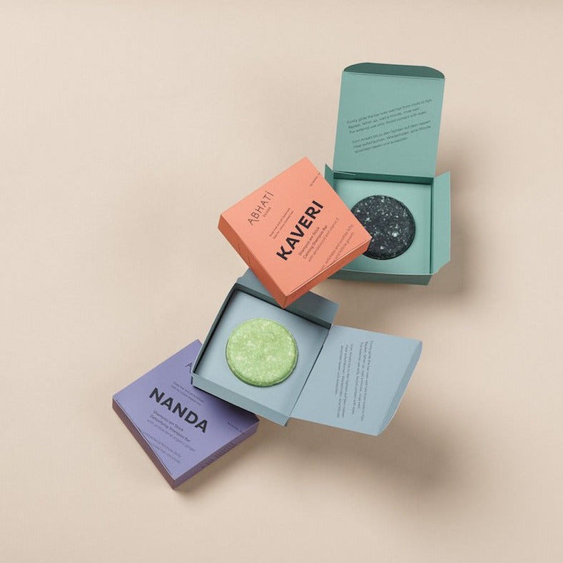 KAVERI Calming Shampoo Bar Abhati Suisse hair shampoo vegan no waste