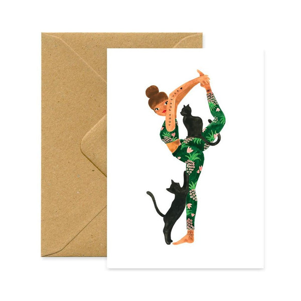 ALL THE WAYS TO SAY, YOGA FOREVER Greeting Card, Karte Made in France
