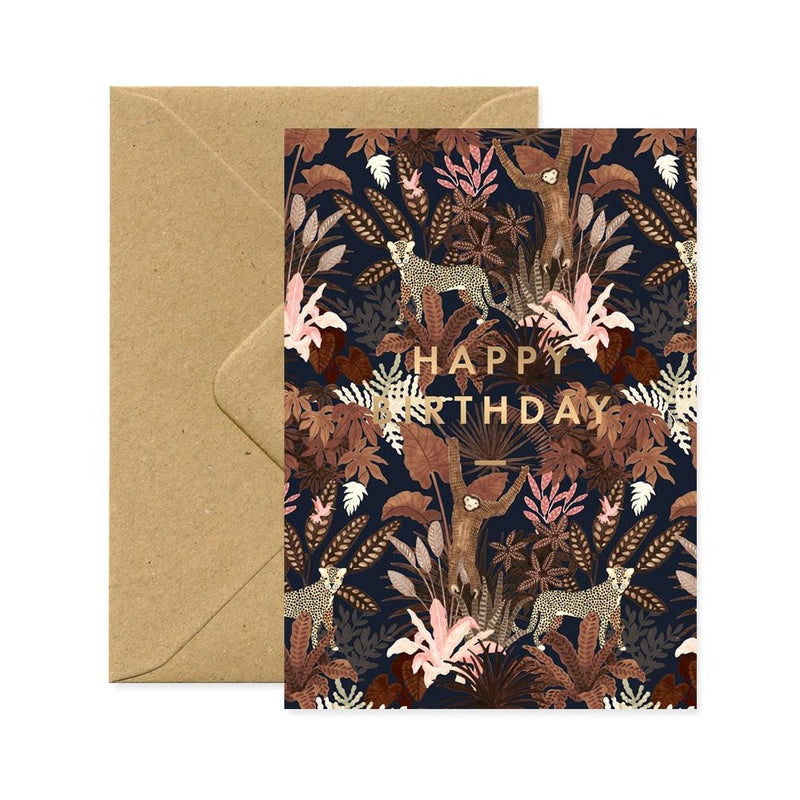ALL THE WAYS TO SAY, MONKEY HAPPY BIRTHDAY Greeting Card Made in France