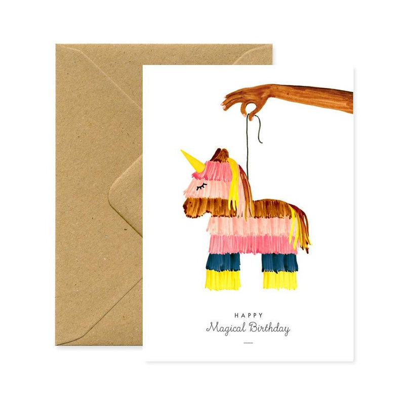 ALL THE WAYS TO SAY, PINATA HAPPY BIRTHDAY, Greeting Card Made in France