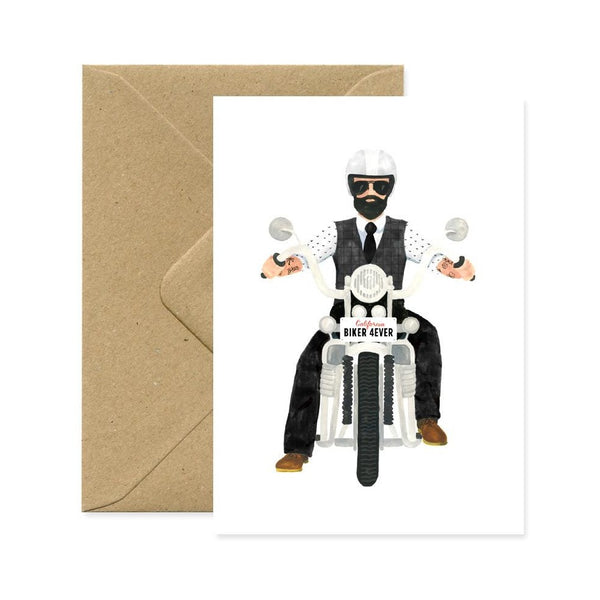 ALL THE WAYS TO SAY, BIKER 4 EVER Greeting Card Karte Made in France