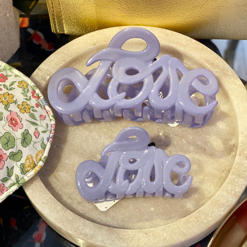 Bon Dep - Haarklammer Love aus Acetat | lila-lavendel | Made in France