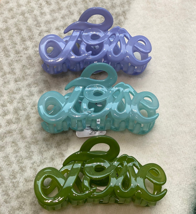 Bon Dep - Haarklammer Love aus Acetat | lila-lavendel | Made in France