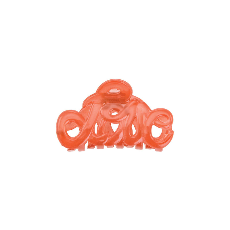 Bon Dep - Haarklammer Love aus Acetat | orange | Made in France