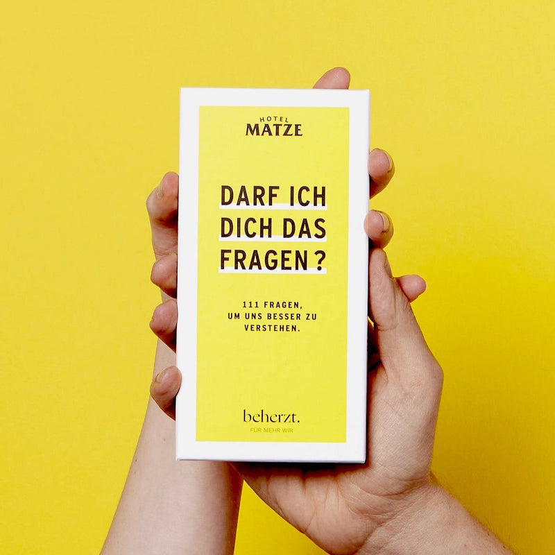 BEHERZT x MATZE HIELSCHER Kartenset-Spiel | Darf ich dich das fragen?
