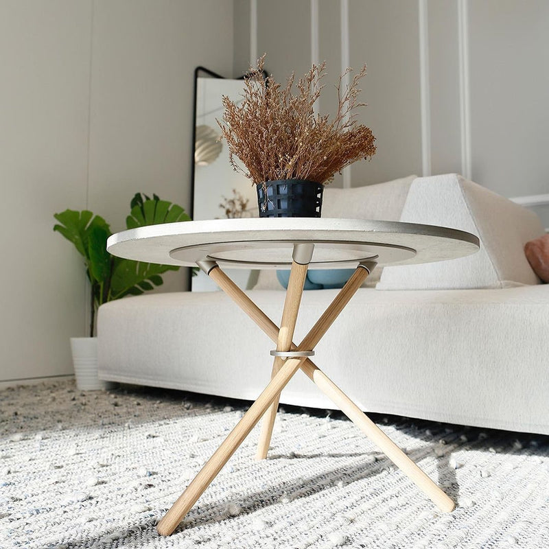 EBERHART FURNITURE - Daphne Couchtisch / Beistelltisch Ø 65 cm | Handmade in Dänemark